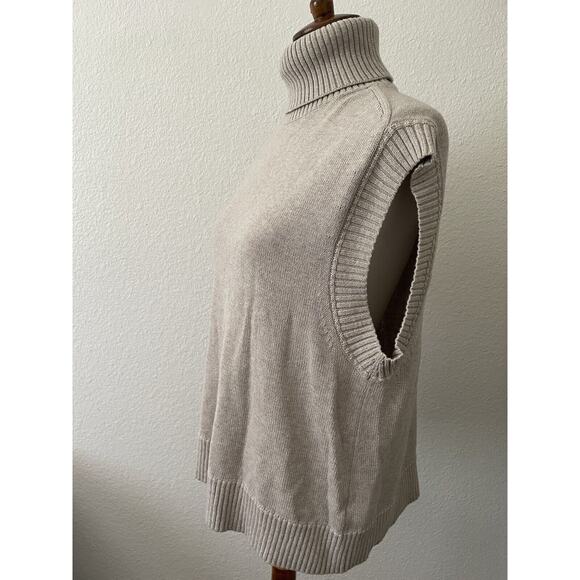 Everlane Sweater Turtleneck Sleeveless Stretch Knit - Picture 6 of 11
